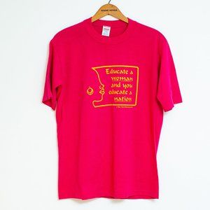 Vintage 1980s African Proverb T-shirt Size M